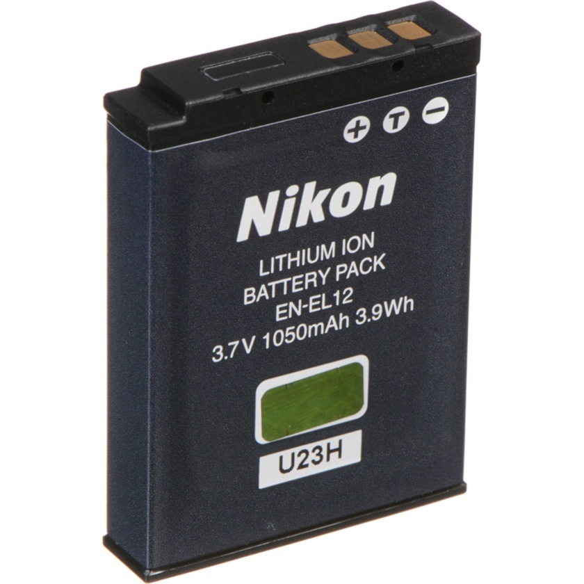 Nikon EN-EL12 Rechargeable Lithium-Ion Battery (3.7V, 1050mAh)