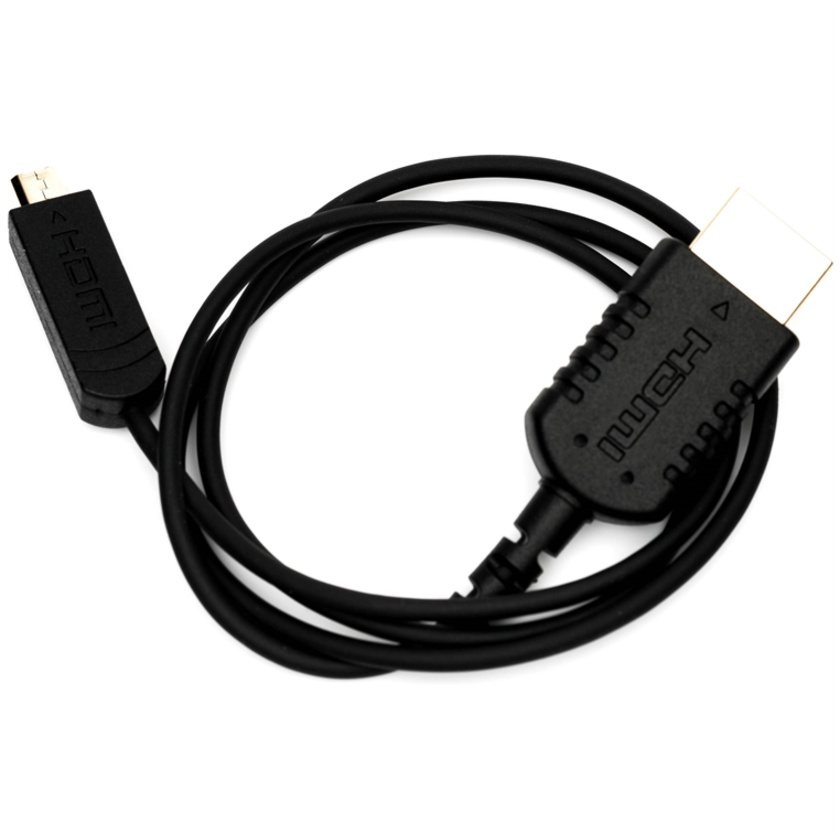 SmallHD Thin Micro-HDMI Type-D to HDMI Type-A Cable for FOCUS On-Camera Monitor (24")