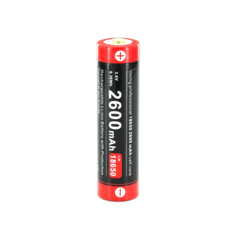 Klarus 18650 Li-ion Battery with Micro USB Charging (2600 mAh)