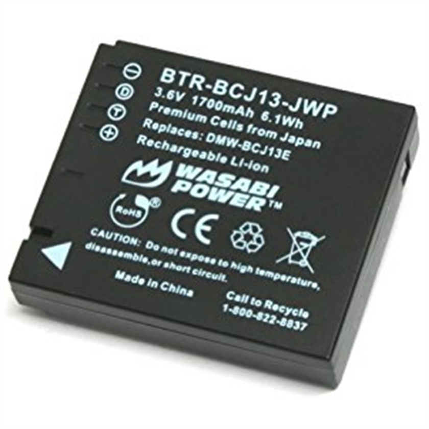 Wasabi Power Battery for Panasonic DMW-BCJ13 and Lumix DMC-LX5, DMC-LX7