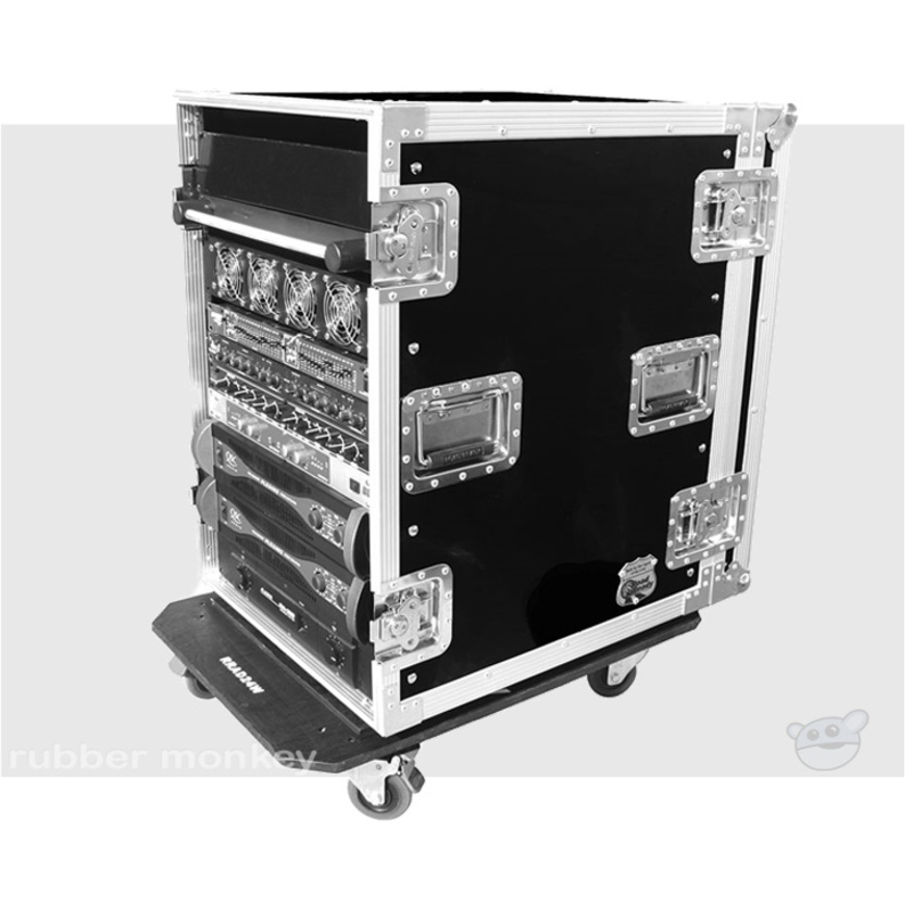 Road Ready 6U Deluxe Amplifier Case with Caster Board