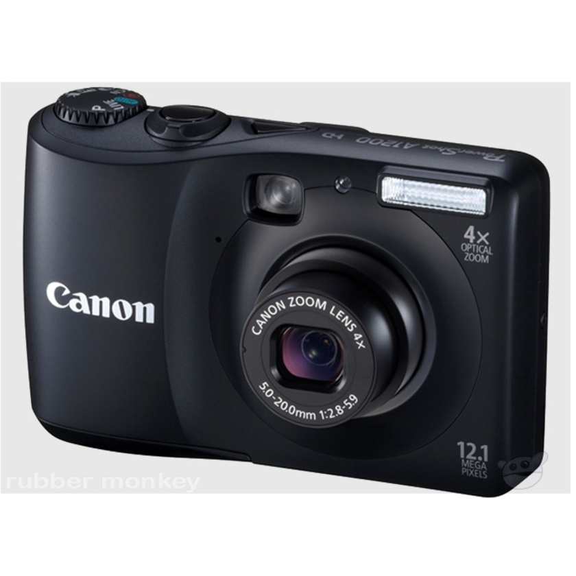 Canon Digital Powershot Camera Black - A1200