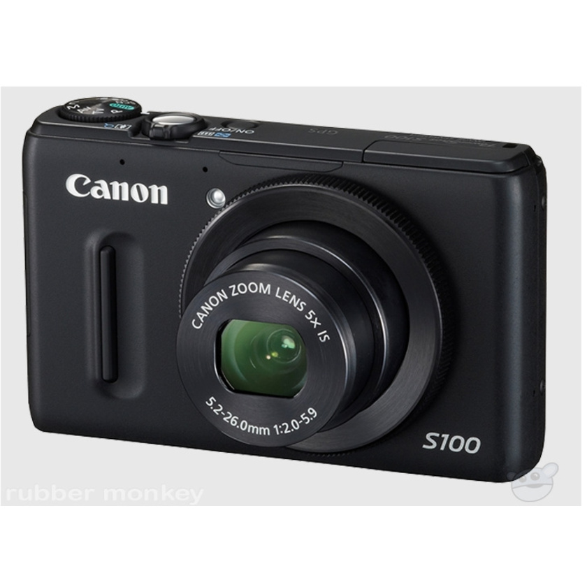 Canon Digital Powershot Camera Black - S100