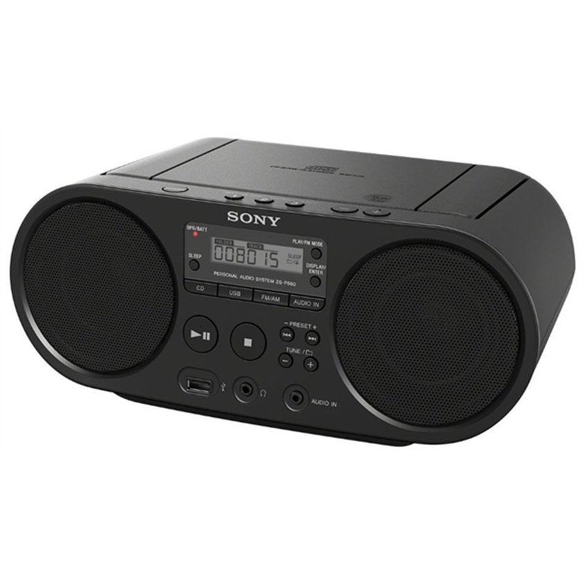 Sony ZSPS50 CD Boombox AM/FM Radio USB Playback