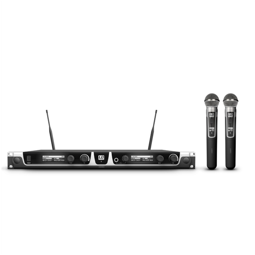 LD Systems Wireless Microphone System With 2x Dynamic Handheld Microphone