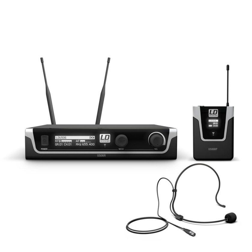 LD Systems Wireless Microphone with Bodypack and Headset