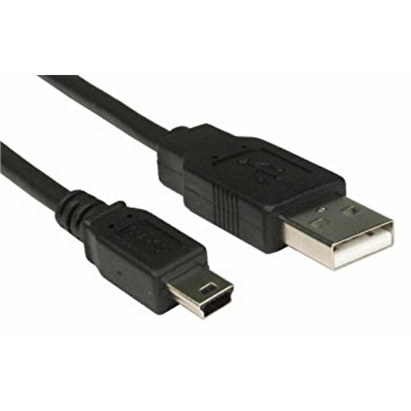 365Films Mini B 5pin Male to USB 2.0 A Male Connector (30.5cm)
