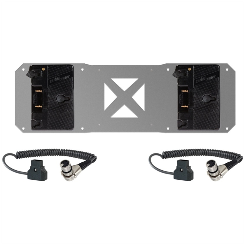 SHAPE Two Gold Mounts with Two Cables for Atomos Sumo Battery Plate