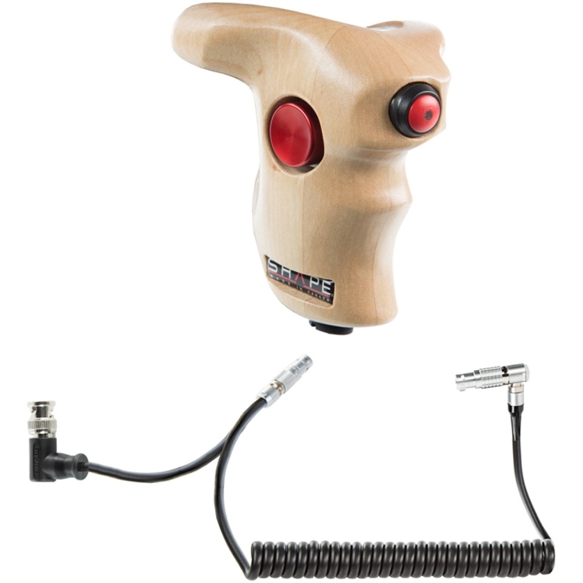 SHAPE Wood Grip Handle with Start/Stop & Push Button System (RED Camera)