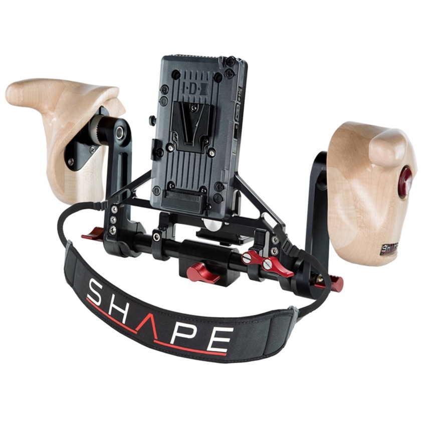 SHAPE ICON Wireless Director's Kit with Wooden Handles with V-Mount Battery Plate