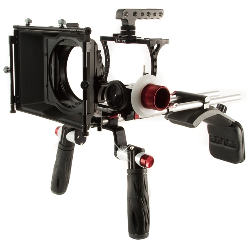 SHAPE Shoulder Mount Kit for Sony a7S with Matte Box and Follow Focus
