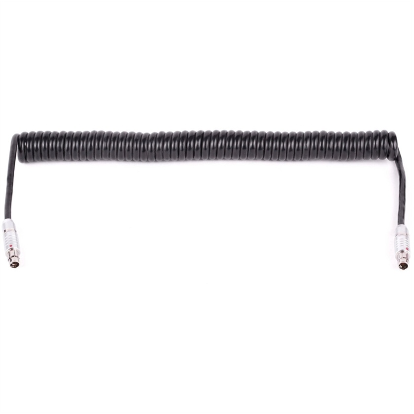 Wooden Camera Coiled 3-Pin to 3-Pin Fischer Cable (20-36")