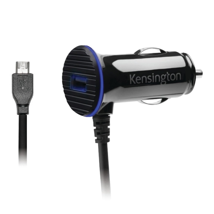 Kensington PowerBolt 3.4 Dual Fast Charge Car Charger with Micro USB Cable