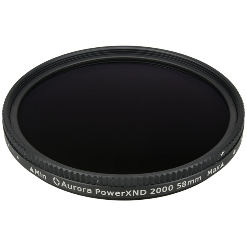 Aurora-Aperture 58mm PowerXND 2000 Variable Neutral Density 1.2 to 3.3 Filter (4 to 11 Stops)