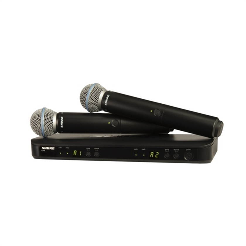 Shure BLX288/BETA-58 Dual-Transmitter Handheld Wireless System with Beta 58 Mics (M17: 662 - 686 MHz)