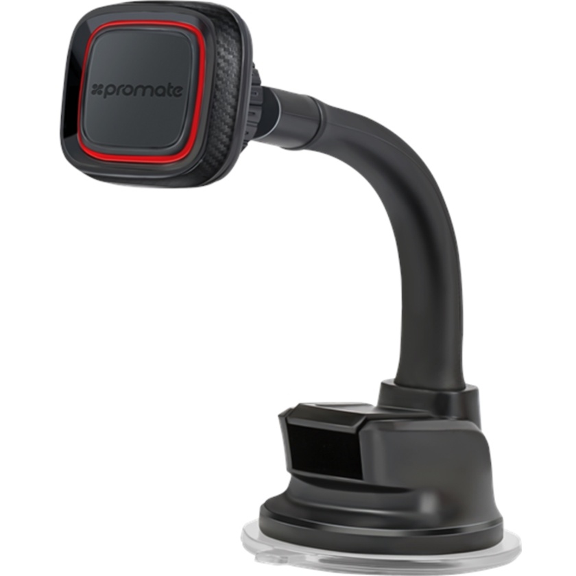Promate 360 Degree Rotatable Magnetic Car Dashboard Mount (Maroon)