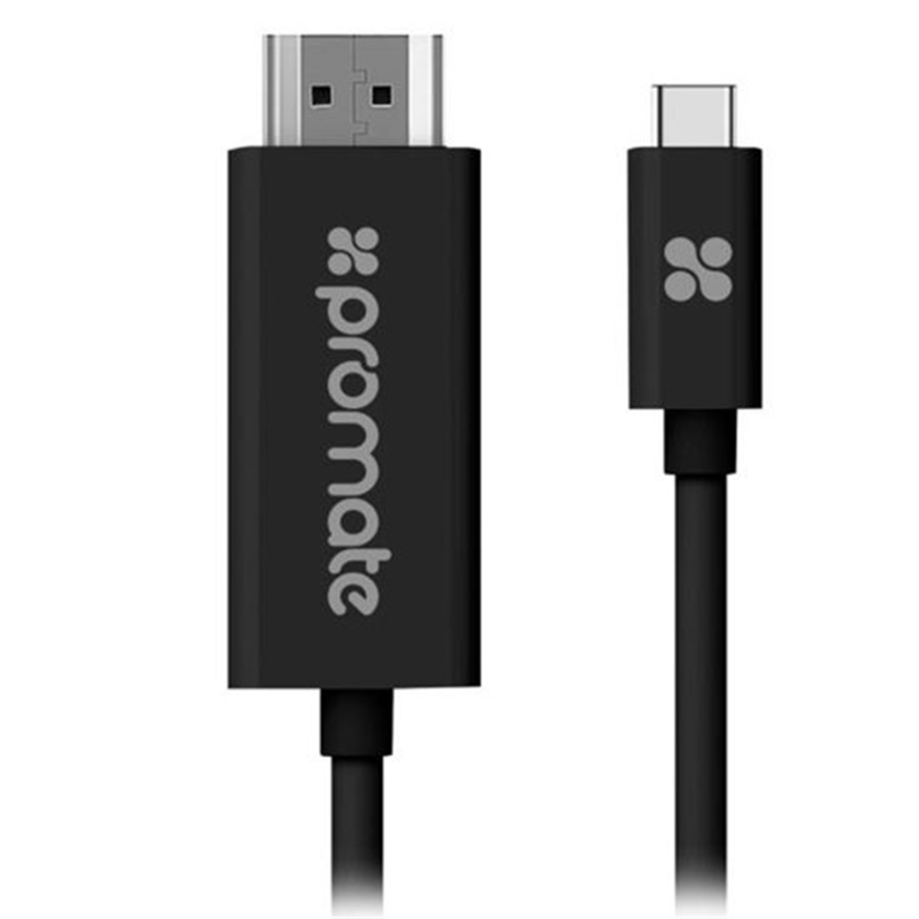 Promate USB 3.1 Type-C to HDMI Cable (Black, 1.8m)