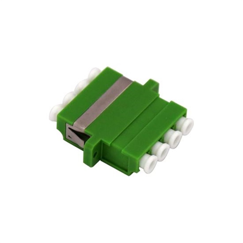 DYNAMIX Fibre LC-APC to LC-APC Quad, Single Mode Joiner w/ Sleeve (Green)