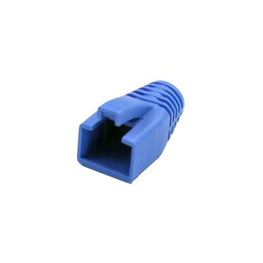 DYNAMIX Strain Relief Boot for Cat6A Shielded Cable (7.5 mm, Blue, 20 Pack)
