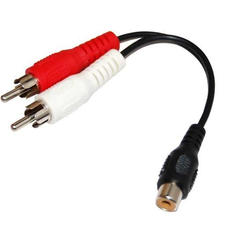 DYNAMIX Dual RCA Male to RCA Female Cable (150mm)
