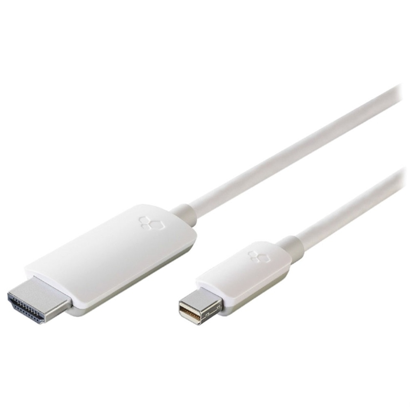 Kanex Mini DisplayPort to HDMI Cable with Audio & 4K Support (6', White)