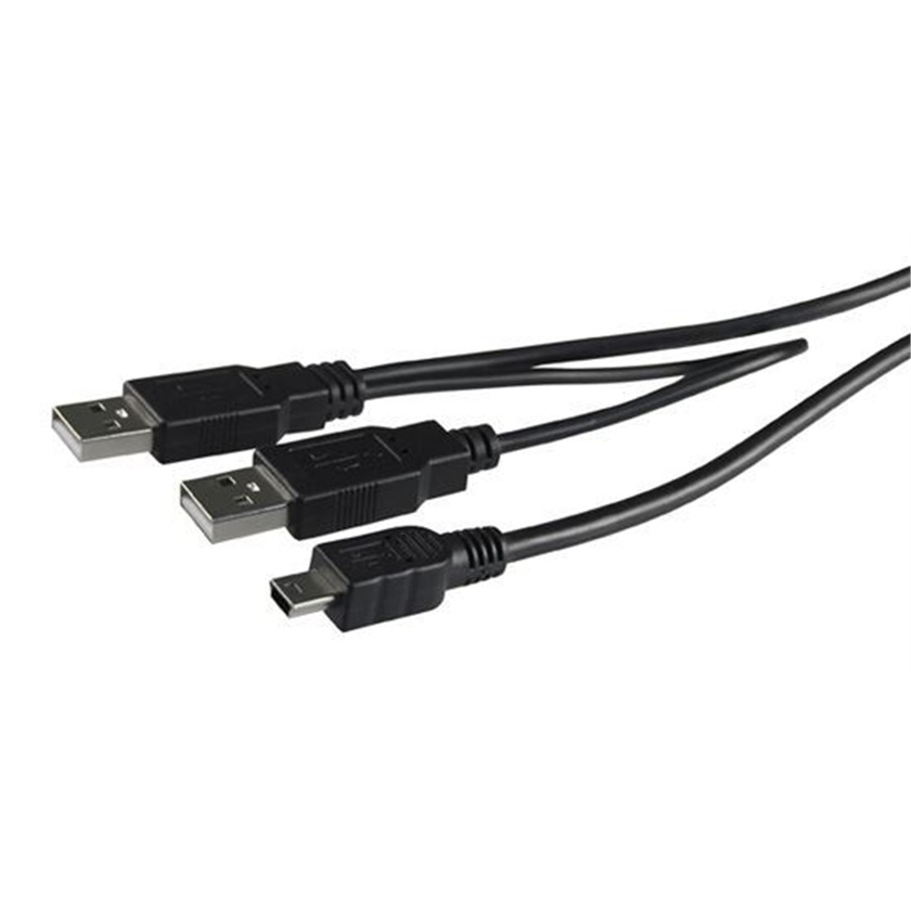 DYNAMIX USB 2.0 Dual A to Mini B Cable (1 m)