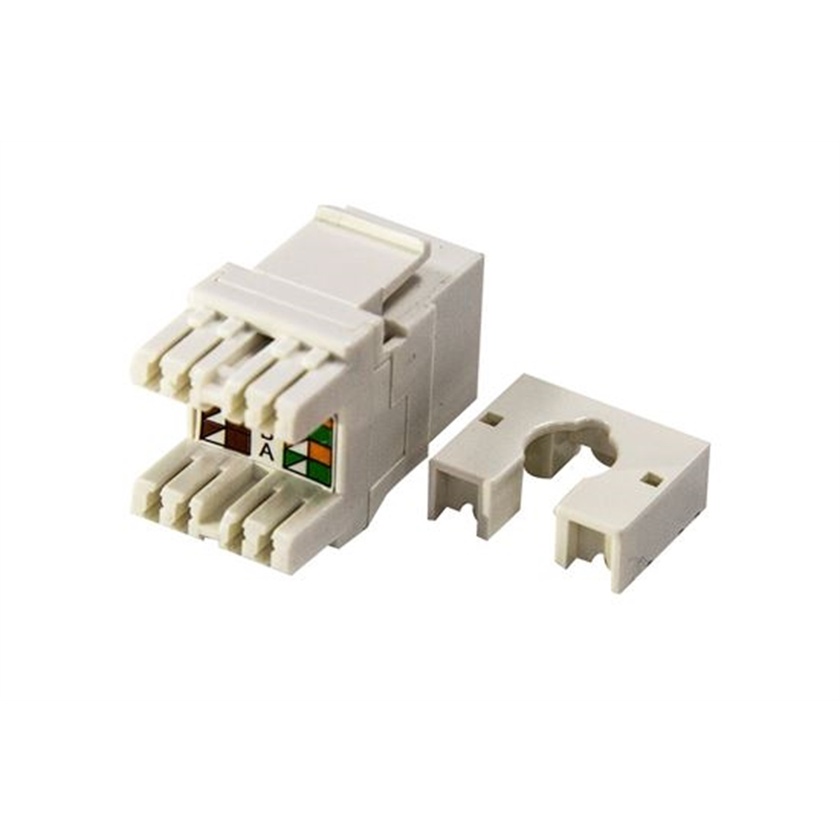 DYNAMIX Cat5e Keystone RJ45 Jack for 110 Face Plate (White)