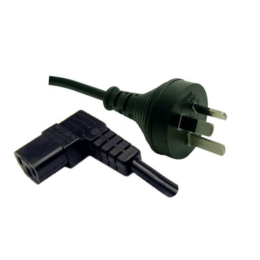DYNAMIX 3-Pin Plug to Right Angled IEC Female Connector 10A (5m)
