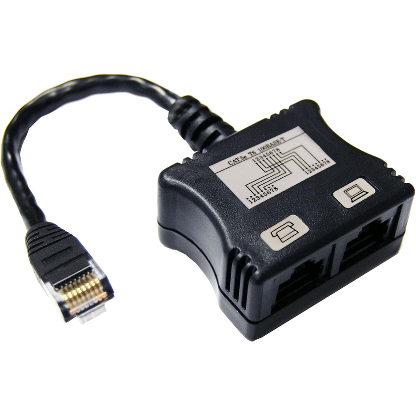 DYNAMIX RJ45 Dual Adapter (1x Digital Ph. and 1 x UTP) with short cable