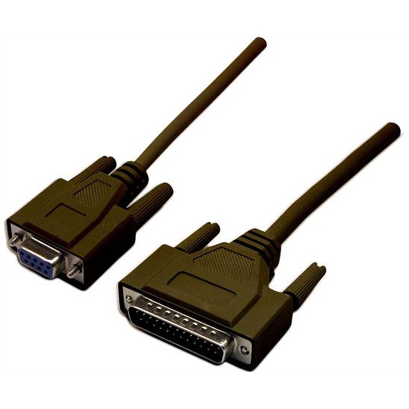 DYNAMIX PC AT Serial Printer Cable - Moulded. DB9F/DB25M (2m)
