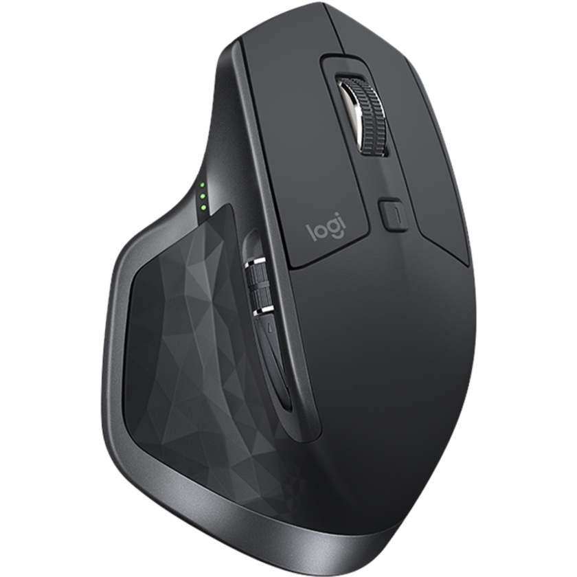 Logitech MX Master 2S USB Wireless/Bluetooth Full Size Mouse (Black)