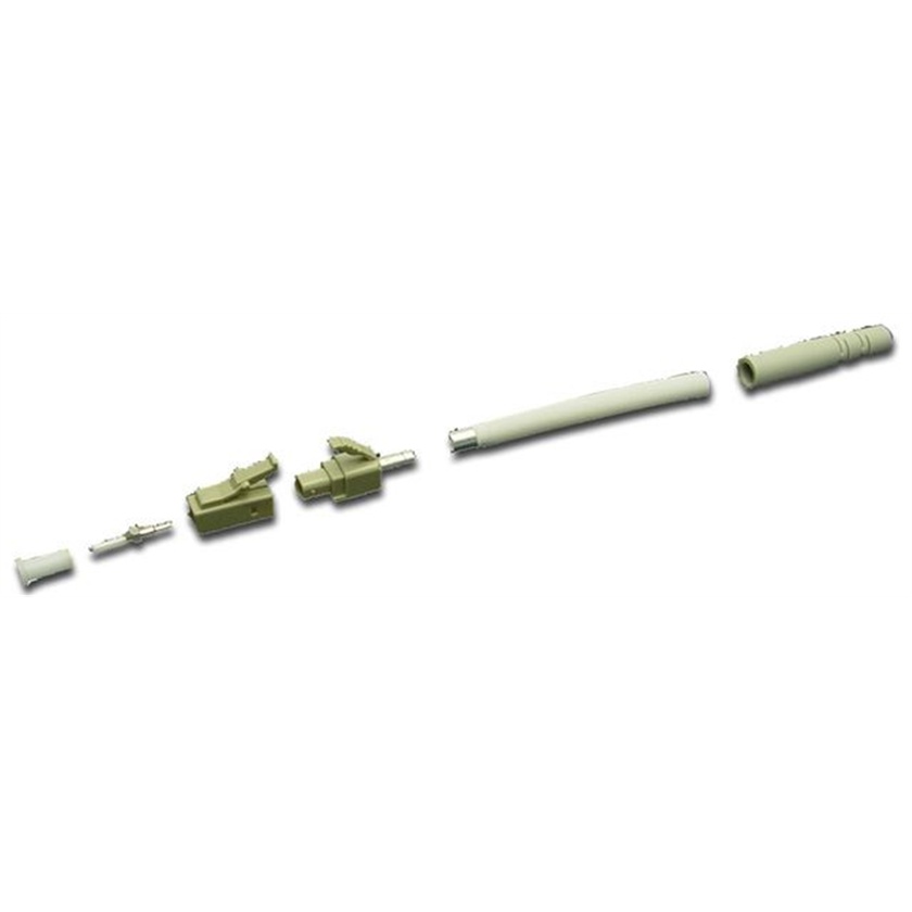 DYNAMIX LC Fibre Multimode Connector with 3mm boot (Beige)