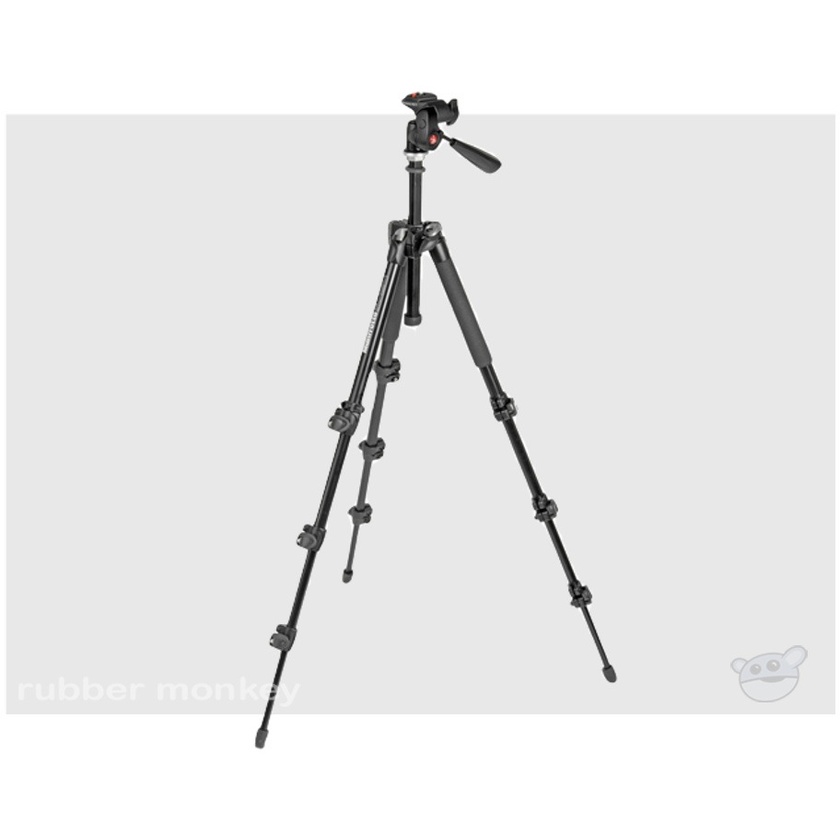 Manfrotto 293 Kit - Aluminum Tripod with 3-Way Head
