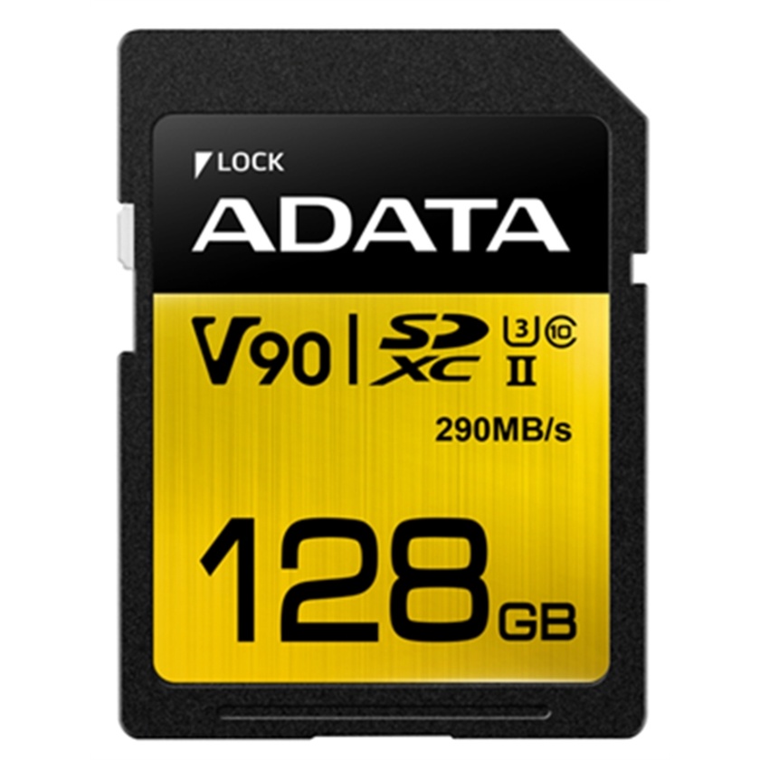 ADATA 128GB Premier ONE V90 UHS-II SDXC Memory Card (Class 10)