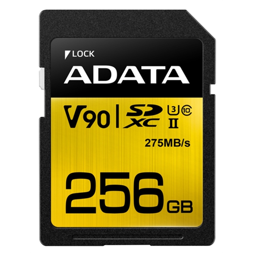 ADATA 256GB Premier ONE V90 UHS-II SDXC Memory Card (Class 10)