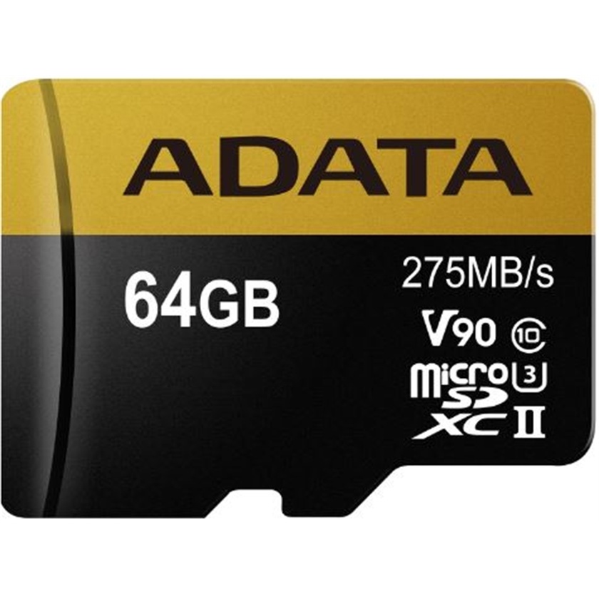 ADATA 64GB Premier ONE V90 UHS II Micro SDXC Memory Card