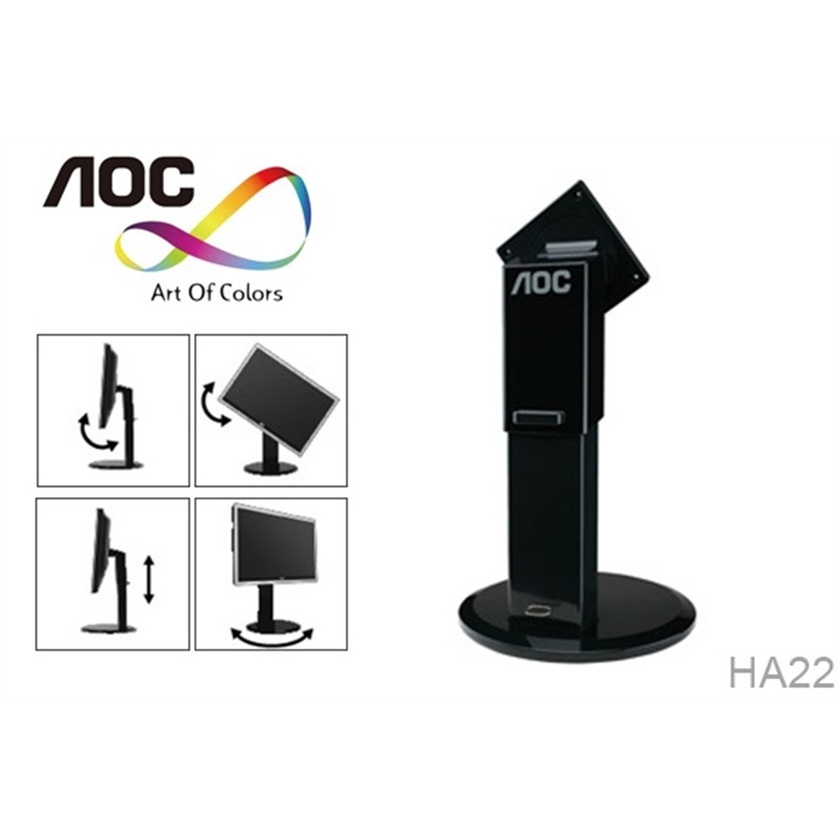 AOC HA22 19-24" LCD Height Adjust Monitor Stand