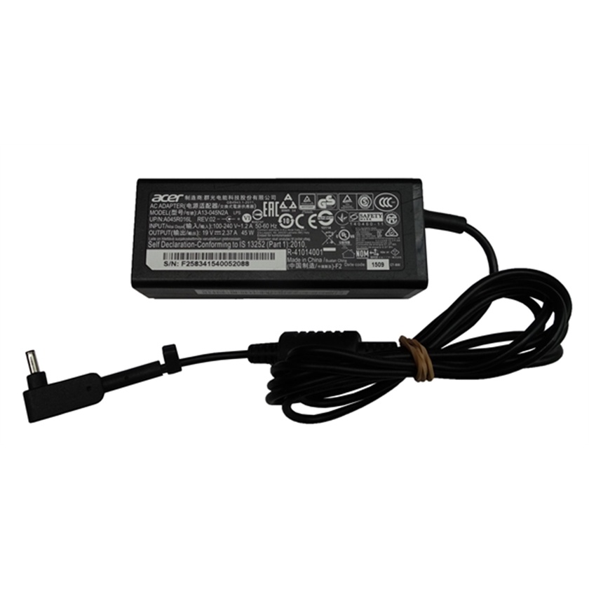 Acer 45W Chromebook AC Power Adaptor (Black, 19V 2.3A)