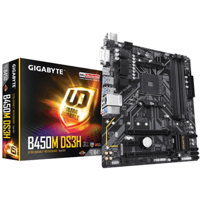 Gigabyte B450M-DS3H 400 Series mATX Ultra Durable Motherboard