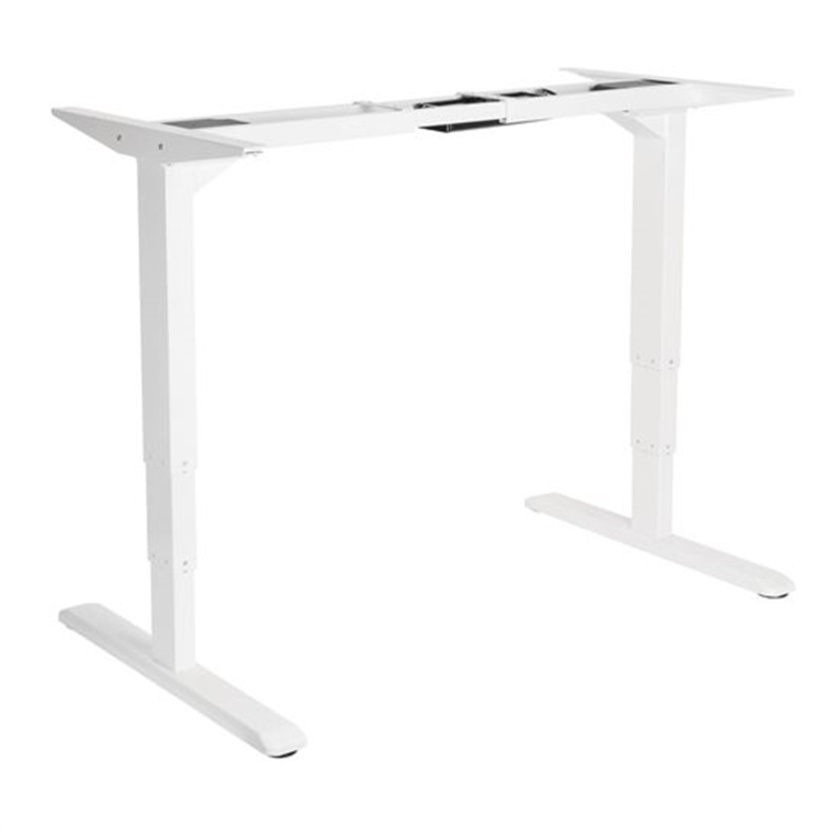 BRATECK 3-Stage Reverse Dual Motor Electric Sit-Stand Desk Frame (White)
