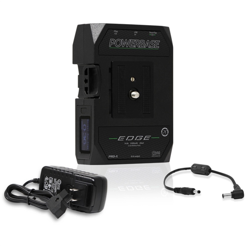 Core SWX Powerbase EDGE V-Mount Battery with Cable & D-Tap Charger for Canon C100/C300/C500
