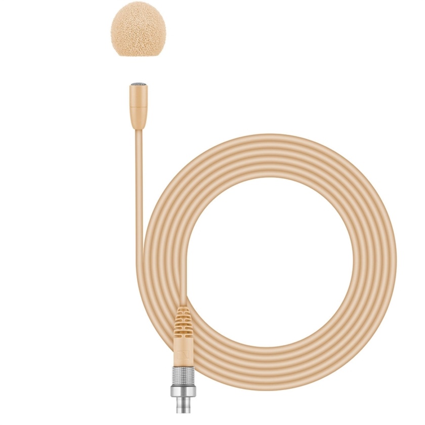 Sennheiser MKE Essential Omnidirectional Microphone with 3-Pin LEMO Connector (Beige)