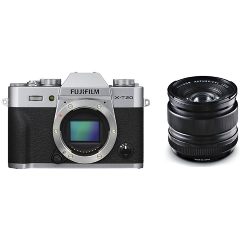 Fujifilm X-T20 Mirrorless Digital Camera (Silver) with XF 14mm f/2.8 R Ultra Wide-Angle Lens