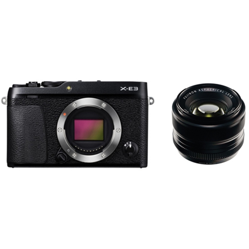Fujifilm X-E3 Mirrorless Digital Camera (Black) with XF 35mm f/1.4 R Lens