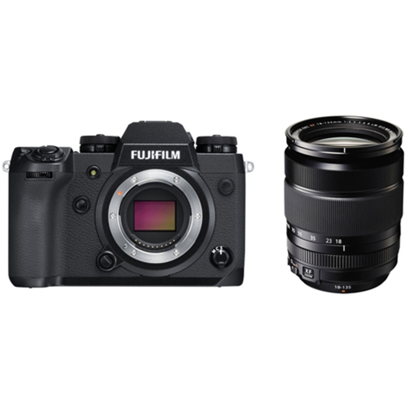 Fujifilm X-H1 Mirrorless Digital Camera with XF 18-135mm f/3.5-5.6 R LM OIS WR Lens