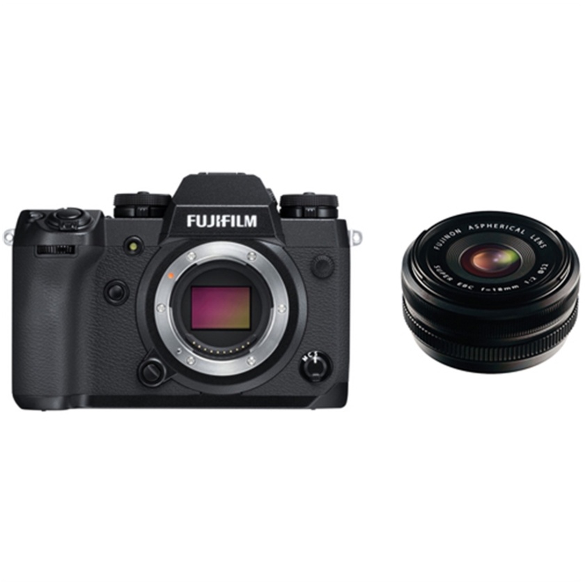 Fujifilm X-H1 Mirrorless Digital Camera with XF 18mm f/2.0 R Lens