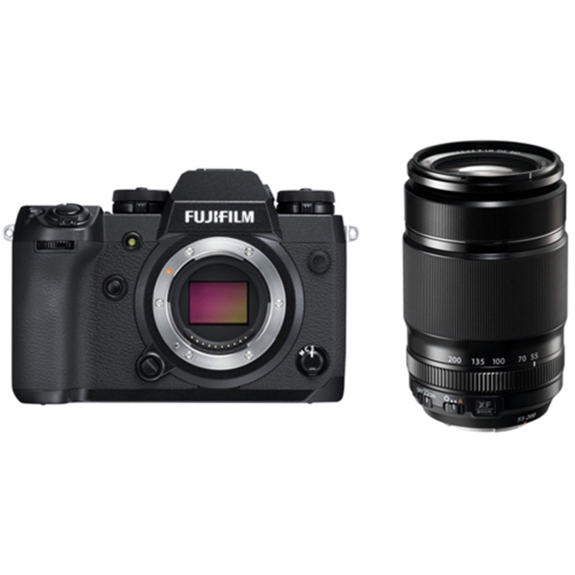 Fujifilm X-H1 Mirrorless Digital Camera with XF 55-200mm f/3.5-4.8 R LM OIS Lens