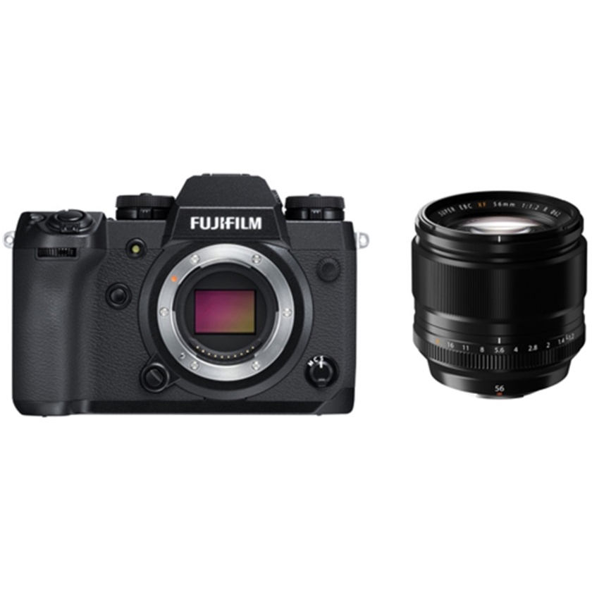 Fujifilm X-H1 Mirrorless Digital Camera with XF 56mm f/1.2 R Lens