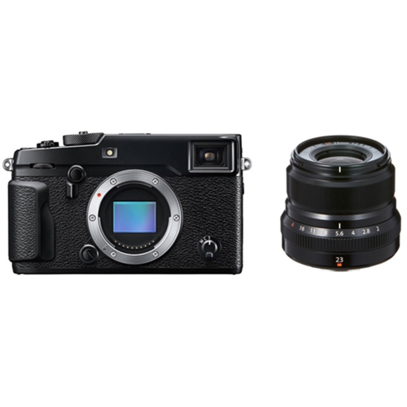 Fujifilm X-Pro2 Mirrorless Digital Camera with XF 23mm f/2 R WR Lens (Black)