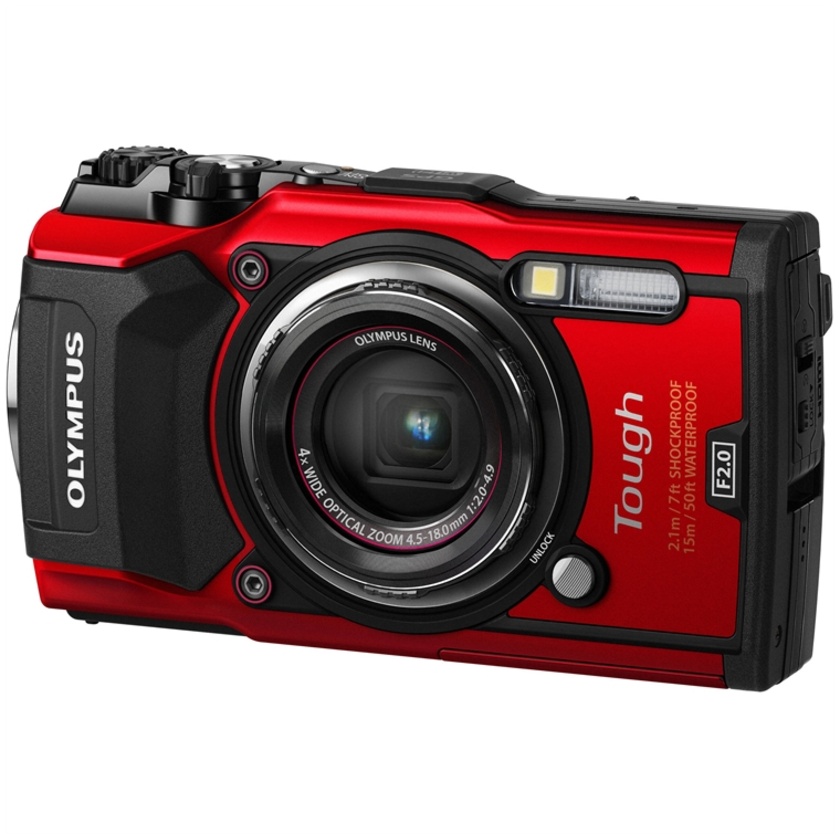 Olympus TG-5 Tough Digital Camera (Red)